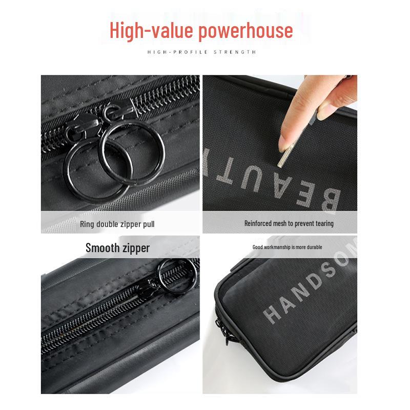 Travel Cosmetic Storage Bag: Cross-border Mesh Wash & Makeup Bag