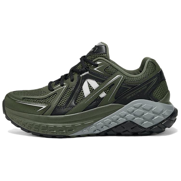 Skechers Sport Mens Comfortable Lightweight Low-Top Basketball Shoes Men sneaker Green 232742-OLBK 43