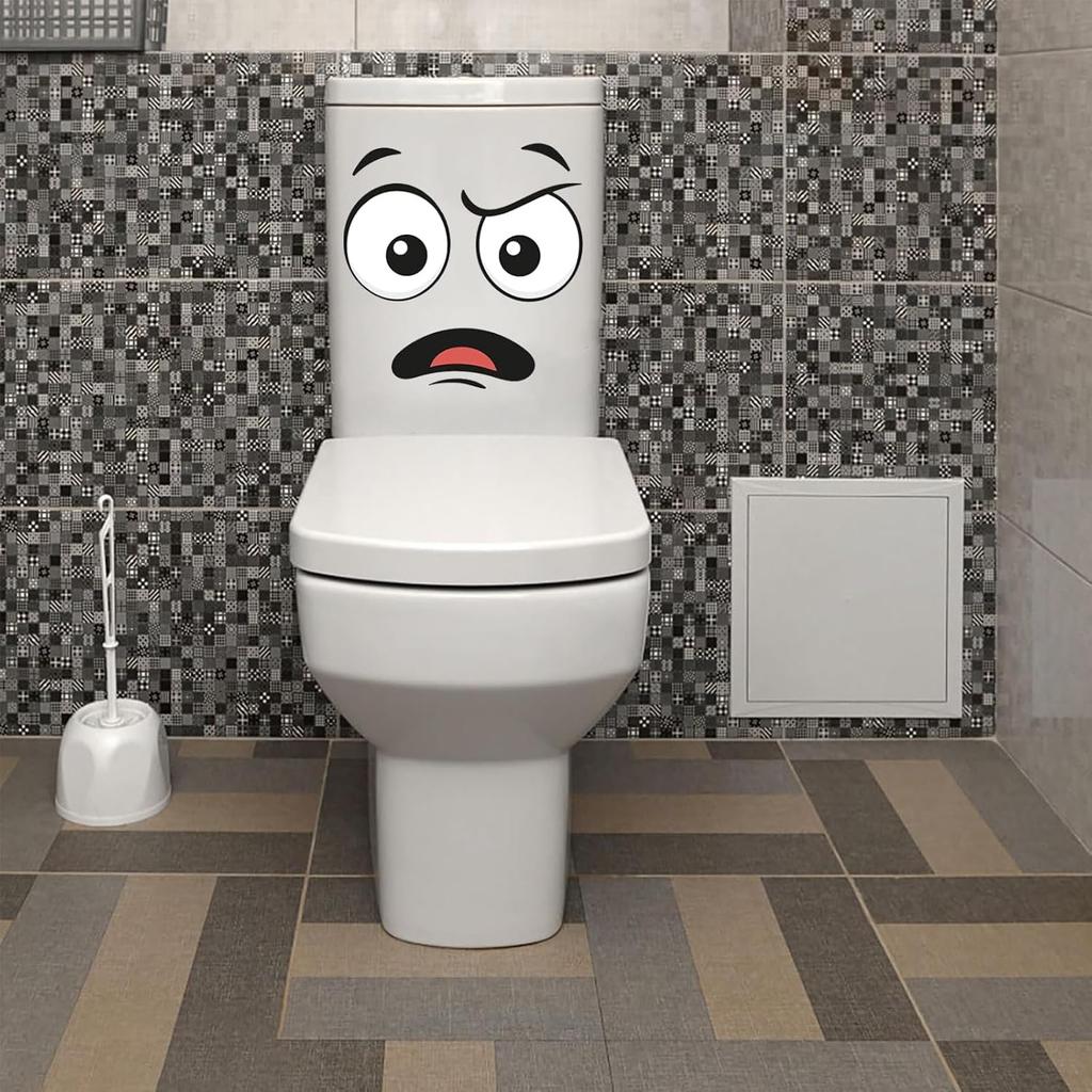 Trash Can Sticker Toilet Cover Decal Refrigerator Self-Adhesive Expression Sticker Indoor And Outdoor Decorative Wall Sticker