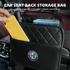 Multi Function PU Leather Car Seat Back Storage Bag For Alfa Romeo Sportiva Giulia Giulietta 159 156 Stelvio Auto Accessory