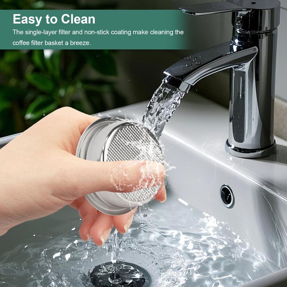 Non Pressurized Coffee Filter Basket 304 Stainless Steel Single Layer Filter Basket Coffee Shop