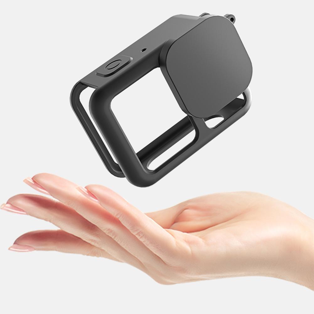 Silicone Case with Lens Cover & Lanyard Protective Housing Anti-Scratch Camera Protector Cover Case for Go Pro 13