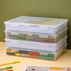 Plastic Storage Box For Office Supplies Large Capacity Transparent A4 Paper Storage Case Desktop Storage Organization