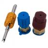 Kit R12 a R134A 2 Pezzi Tappo Blu/Rosso Raccordo Valvola di Riempimento