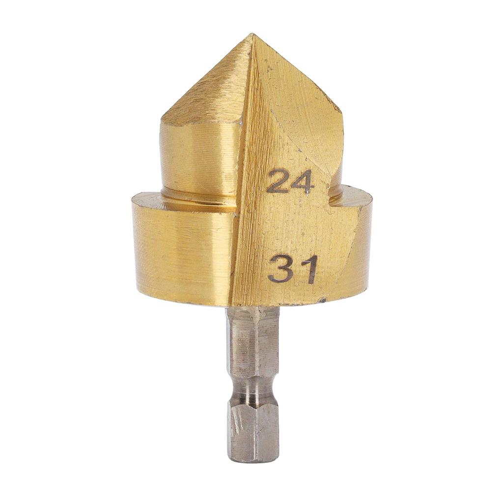 Professional Countersink Drill Bit 32 Hex Shank PPR Water Tube 24?31mm Blade Diameter Countersink