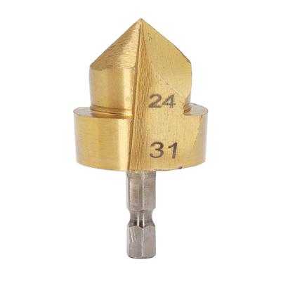 Professional Countersink Drill Bit 32 Hex Shank PPR Water Tube 24?31mm Blade Diameter Countersink