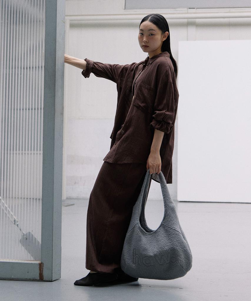 Haveawhale Wool Pebble Bag (Gr)