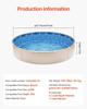 Round Pool Liner 33ft Unibead Style Pool Liner 52in Wall Height