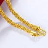 Gold Color Handsome Necklace Men's Temperament Twist Necklace Chain To Send Friends and Elders Luxury.
