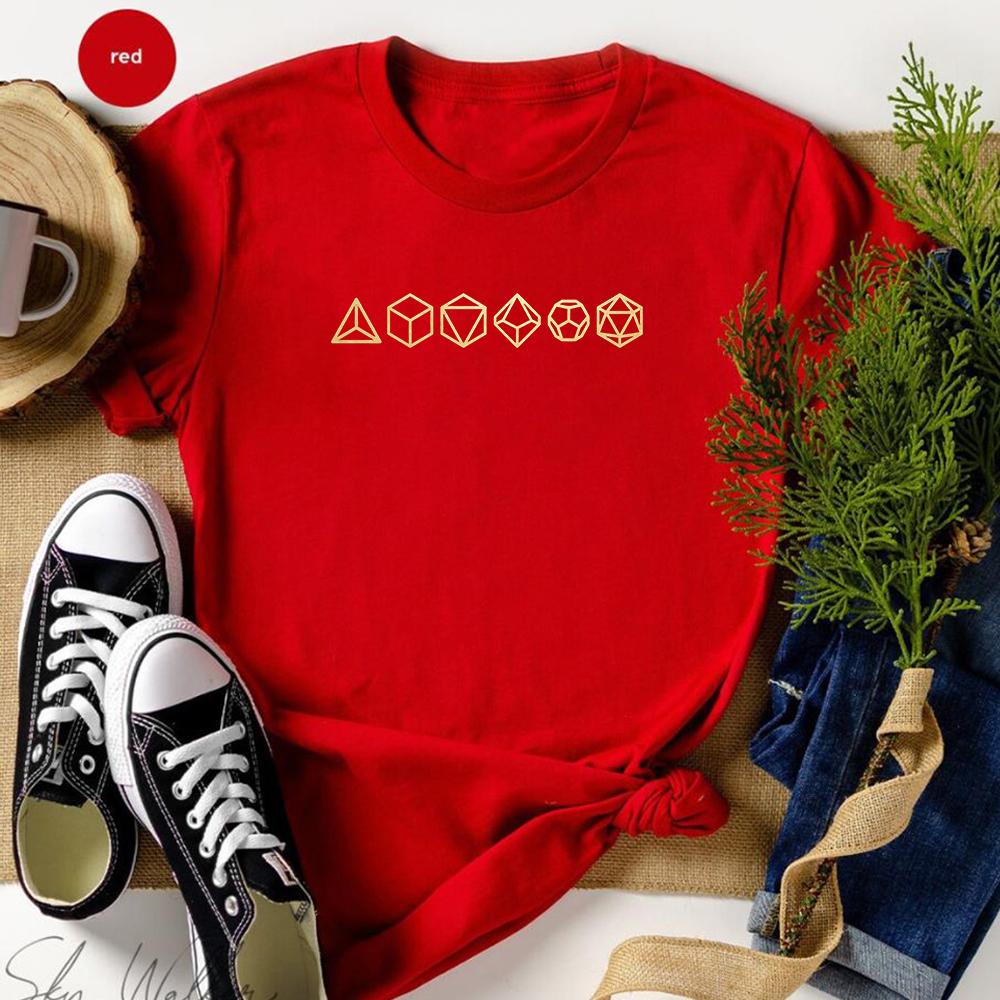 Vintage DND Shirt Damen Dnd Würfel T-Shirt Tabletop RPG Gaming T-Shirts Unisex Kurzarmhemden Brettspiele Outfit Lustige Oberteile