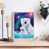 5D DIY diamantové malování Polar Bear Cross Stitch Kit Mozaika Diamantové vyšívání Růže Plný kulatý čtvercový vrták Domácí dekorace