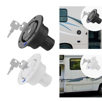 Wohnmobil Schwerkraft Wasser Einfüllkappe Luken Einlass Auslassloch Design Staubdicht Abschließbar Wasser Einfüllkappe für Wohnwagen