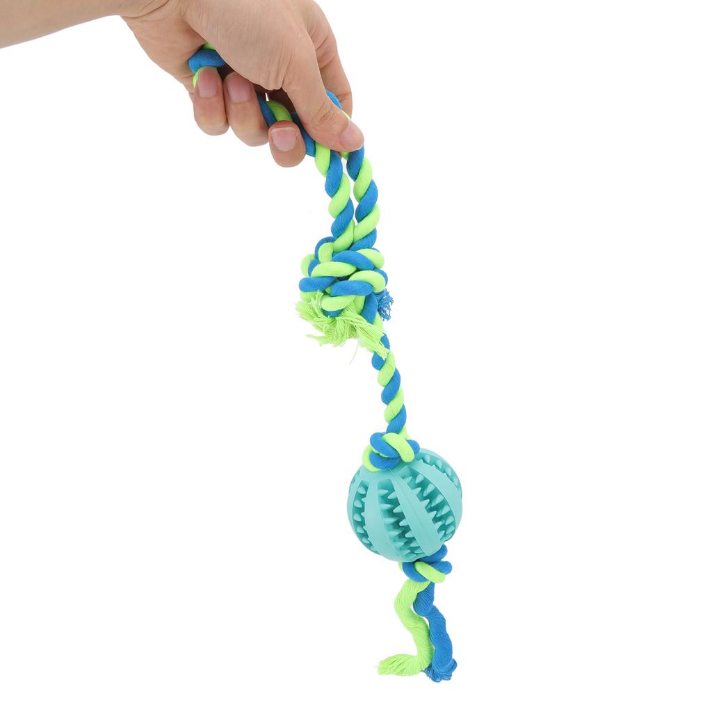 Dog Puzzle Teething Toy Bite Resistant Dog Training Treats Teething Rope Toy for Chewing Playing