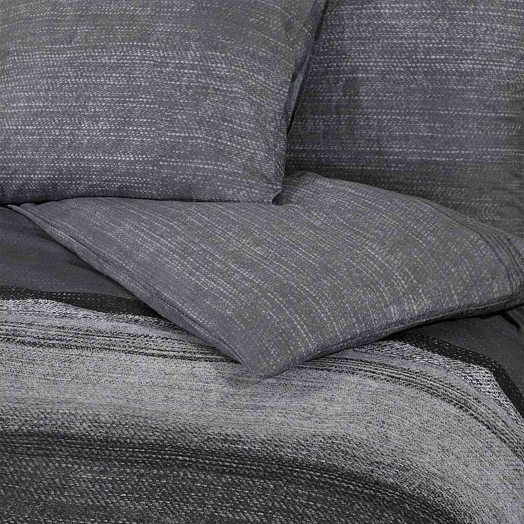 Vidaxl Zestaw Pościeli, Ciemnoszary, 225X220 Cm, Bawełna