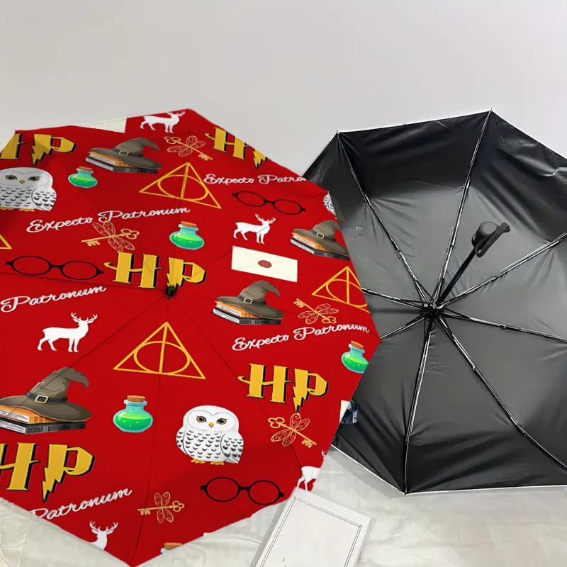 1PC Warner Harry Potter Expecto Patronum Umbrella-8-Rib Reinforced, Automatic Open, Lightweight & Durable-A23