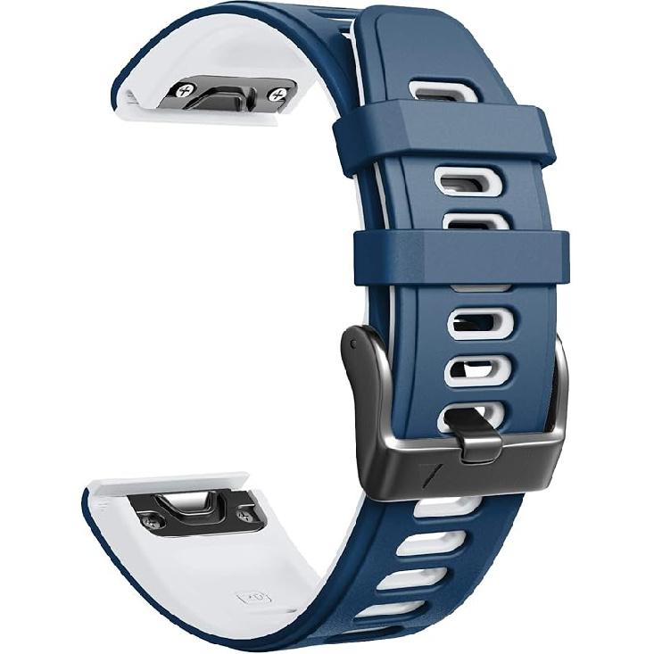 NotoCity Compatible with Fenix 6S Pro Watchbans for Fenix 6S/Fenix 7S/Fenix 5S / 5S Plus/D2 Delta S Smartwatch (White-black)