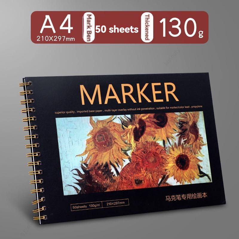 Premium Sketch Book, Spiral Bound, 50 Sheets , Acid Free Art Sketchbook,for Adults Beginners Artists Painting