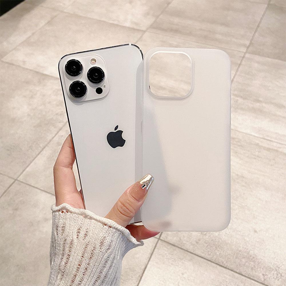 

Ultra Thin Matte Hard PC Translucent Clear Phone Case For iPhone 16 Pro 15 14 13 12 Pro Max Plus Shockproof Slim Skin Back Cover For iPhone 16 Pro Max