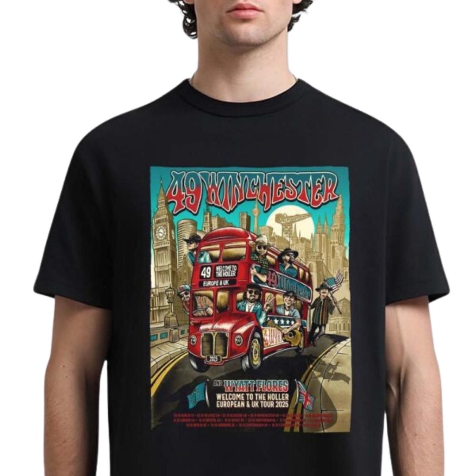 49 Winchester Wyatt Flores UK EU Tour 2026 Routemaster Dates T-Shirt S