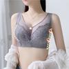 Underwear Women's Thin Soft Steel Ring Anti Sagging Breast Full Cup Support Gathering and Adjusting Bra