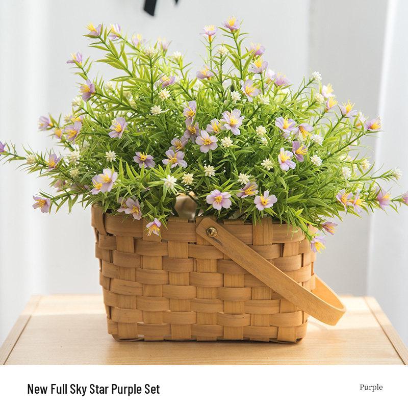 Шелковая композиция «Маргаритки и Хризантемы» - Искусственный цветочный декор для гостиной/обеденного стола