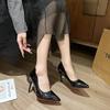 Fashion 2025 New Temperament Super High Thin Heels Shoes Women Pumps Pointed Toe Colorful Patent Leather Stiletto Wedding Shoes