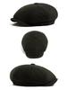 Men's Wool Felt Newsboy Cap: Herringbone Octagonal Beret for Fall/Winter