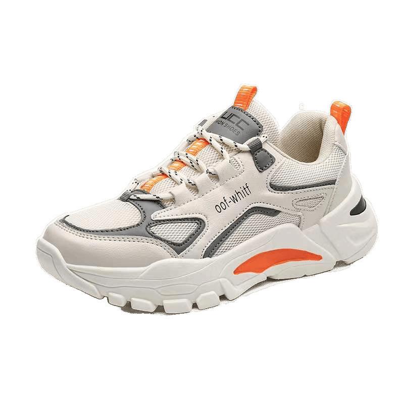 Low-top sneakers men's spring and summer student dad shoes fly-woven breathable fashion running shoes