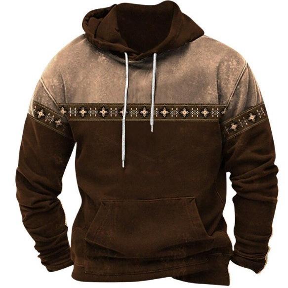 Men's Large Size Sweatshirt 3D Digital Printed Hoodie Trendy Loose Sports Casual Sweatshirt