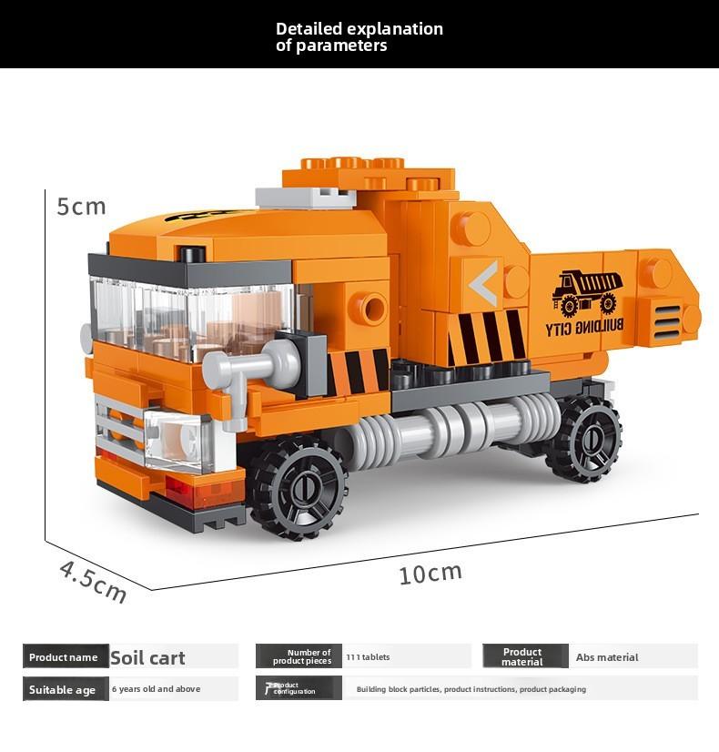 Dump Truck Construction Building Blocks Toy Set For Boys With Abs Plastic Building Blocks And Diy
