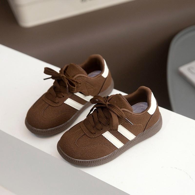 Girls Casual Sports Shoes 2025 Spring and Autumn New Children's Fashion Moral Training Shoes Boys Soft-soled Forrest Gump Board Shoes Single Shoes