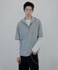 NUAKLE Line Pique Shirt_Gray