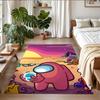 Anti‑Slip Crystal Velvet Floor Rug, Among Us Design Carpet for Indoor Living Bedroom Home Decoration