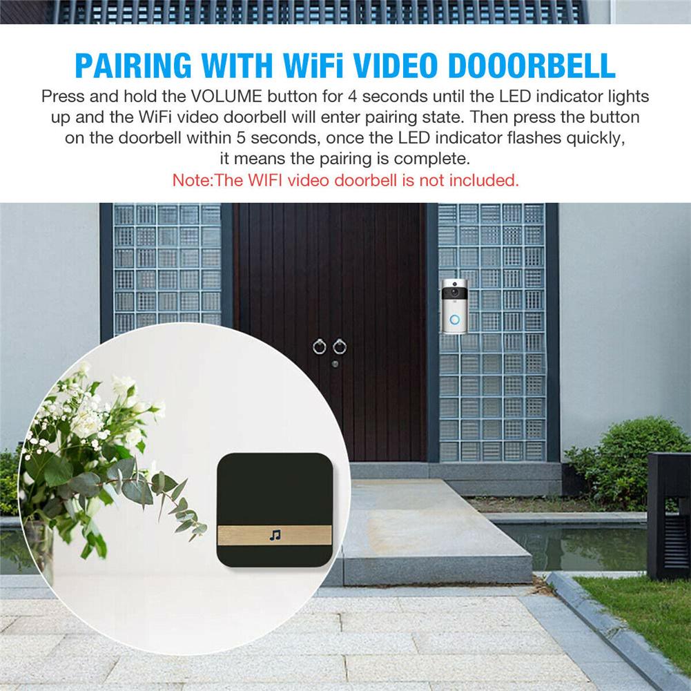 Smart Wireless Wifi Doorbell 52 Different Melodies Security Intercom Camera Door Bell