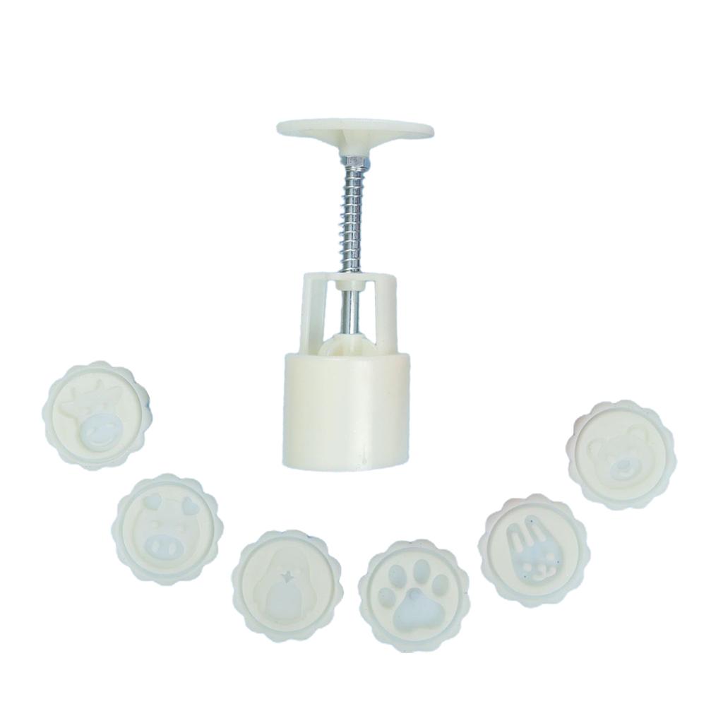 Mooncake Stamps DIY Mooncake Molds Plastic Mooncake Tool Hand Pressure Plastic Material Baking Accessories for Kitchen
