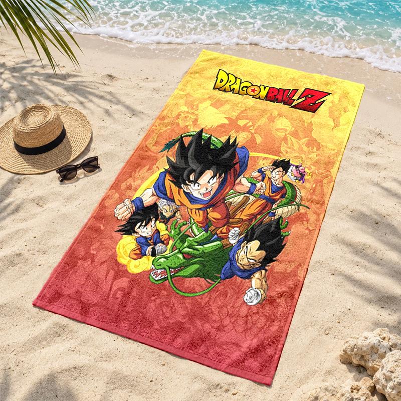 Dragon Ball Microfiber Beach Towel Quick Dry Sand Free Lightweight Beach Towels for Travel Swimming Camping