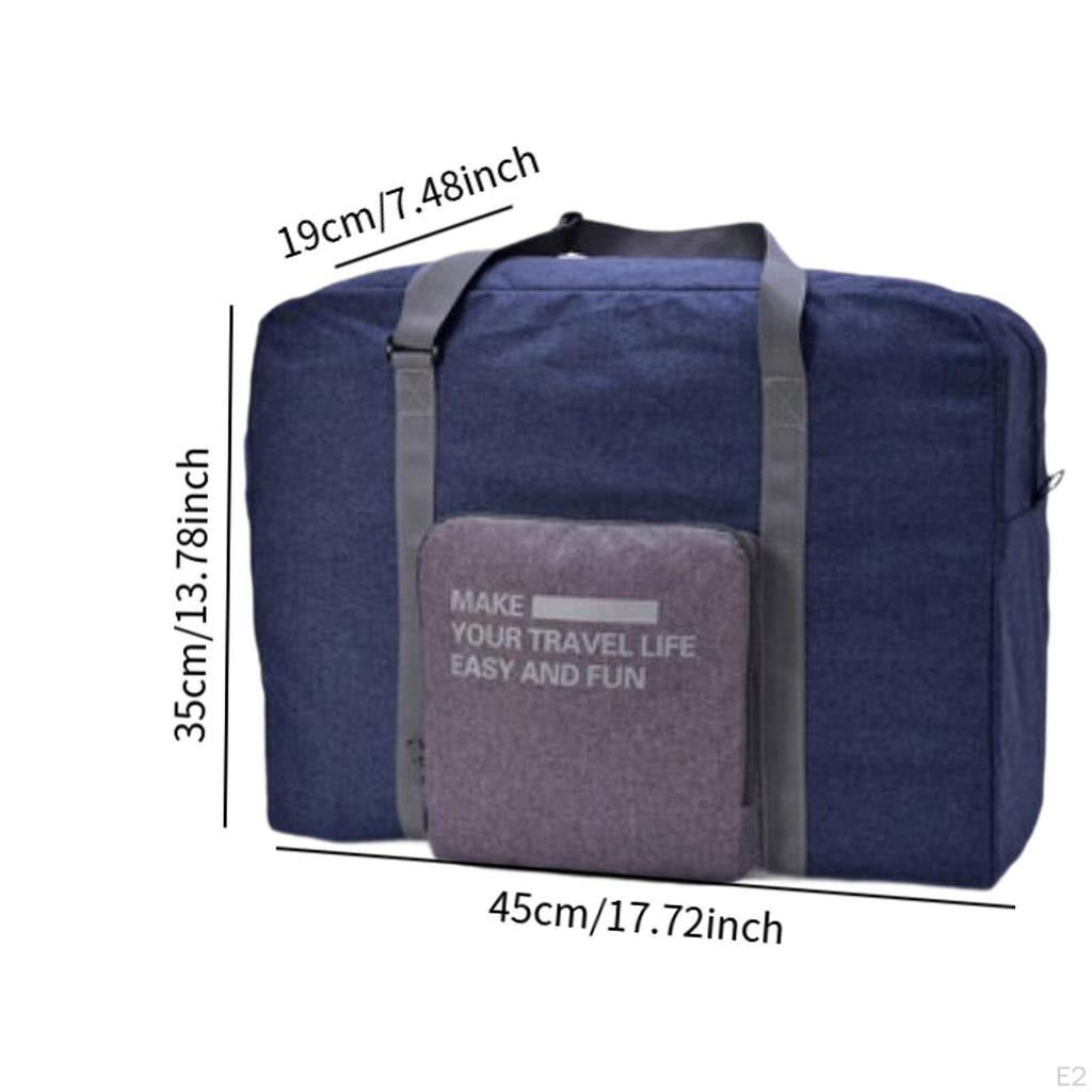 Foldable Travel Storage Bag Shoulder Versatile Water Resistant Suitcase Luggage Packing