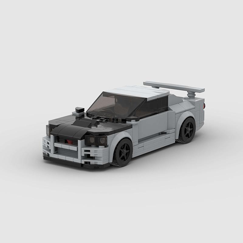 Technical Speed Car MOC City Racing Car Rally Building Blocks Bricks Set Retro Ornament Diy Toys For  Kid Adults Birthday Gifts