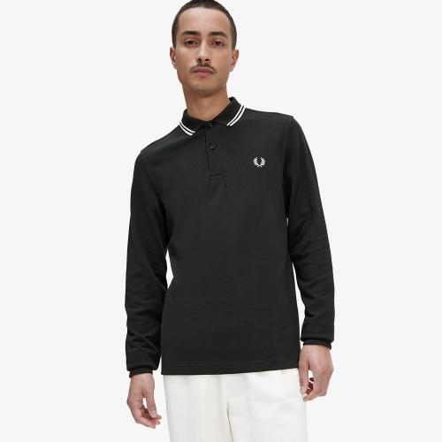 Fred Perry  Fred Perry  [m3636] Long Sleeve Twin Tip Fred Perry Shirt  T50  Afpm2333636 T50