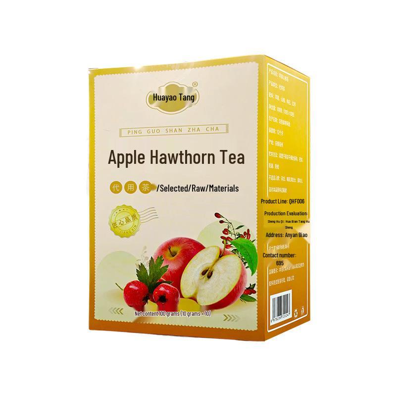 Apple & Hawthorn Tea with Dried Tangerine Peel and Red Dates - Health-Preserving Brewed Drink, Individually Packaged