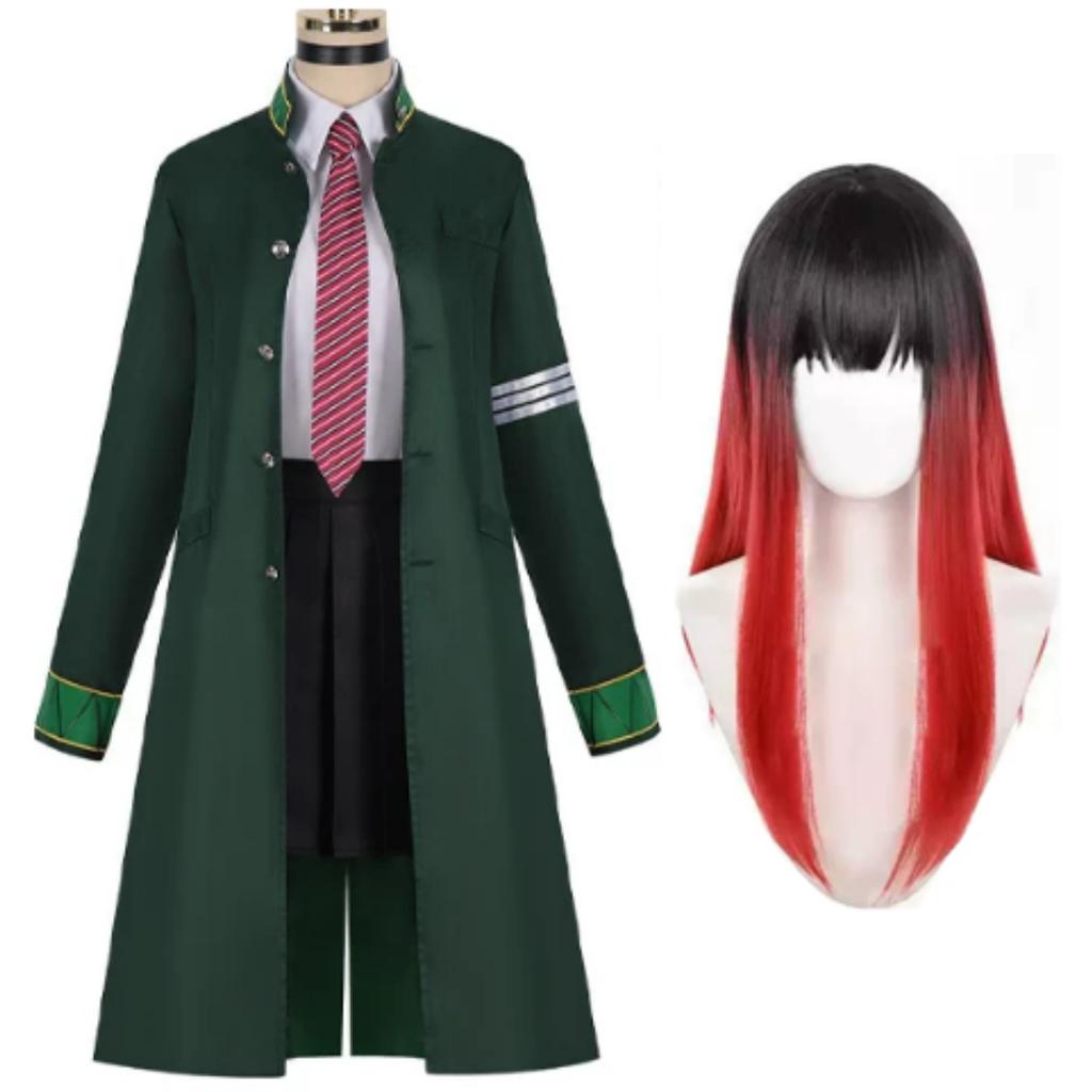 Costume Cosplay Anime Giacca a Vento Uniforme Parrucca Costumi di Halloween Gioco Outfit Roleplay di Alta Qualità per Uomo e Donna Vendita Calda