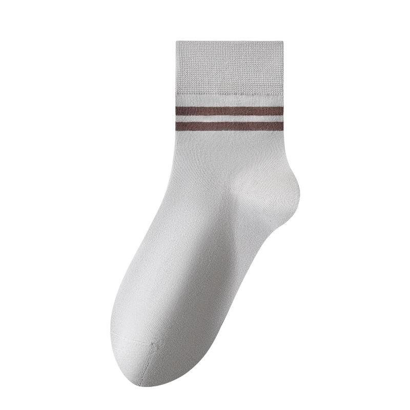 Men's Autumn and Winter Cotton Parallel Bars Anti Pilling Deodorizing Cotton Socks