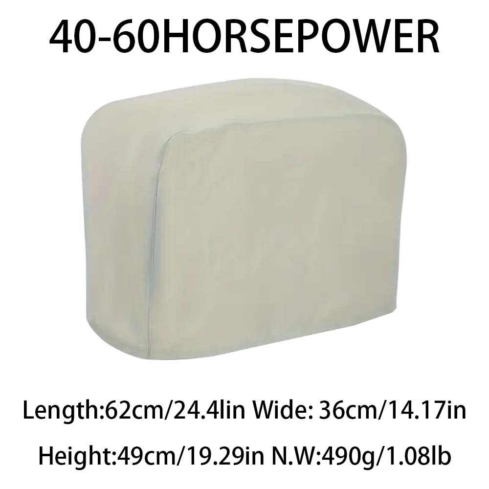 Winter Thickened and Durable Oxford Cloth Outboard Hood, Suitable for 6-250 Horsepower Ship Protective Cover