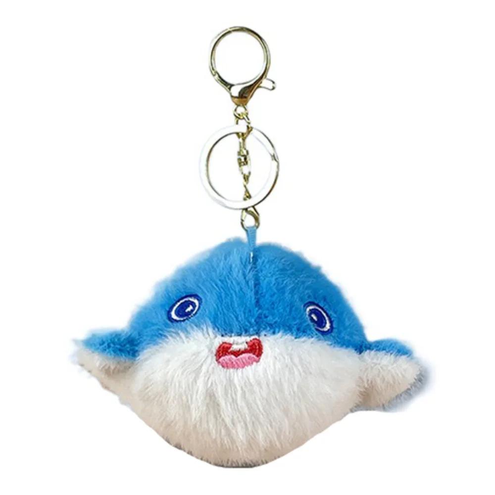 Turtle Ocean Animal Plush Keychain Octopus Starfish Plush Whale Keychain PP Cotton Simulation Animal Whale Small Pendant