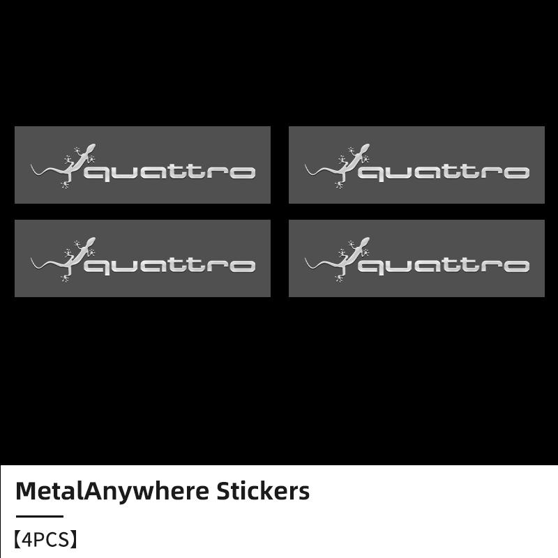 2026 Car Logo Stickers 3D Metal Letter Car Stickers Interior Decoration For Audi Quattro Q5 Q7 Q3 A3 A4 A6 A1 A8 Q8 A7 S3 QS5 RS5 RS6