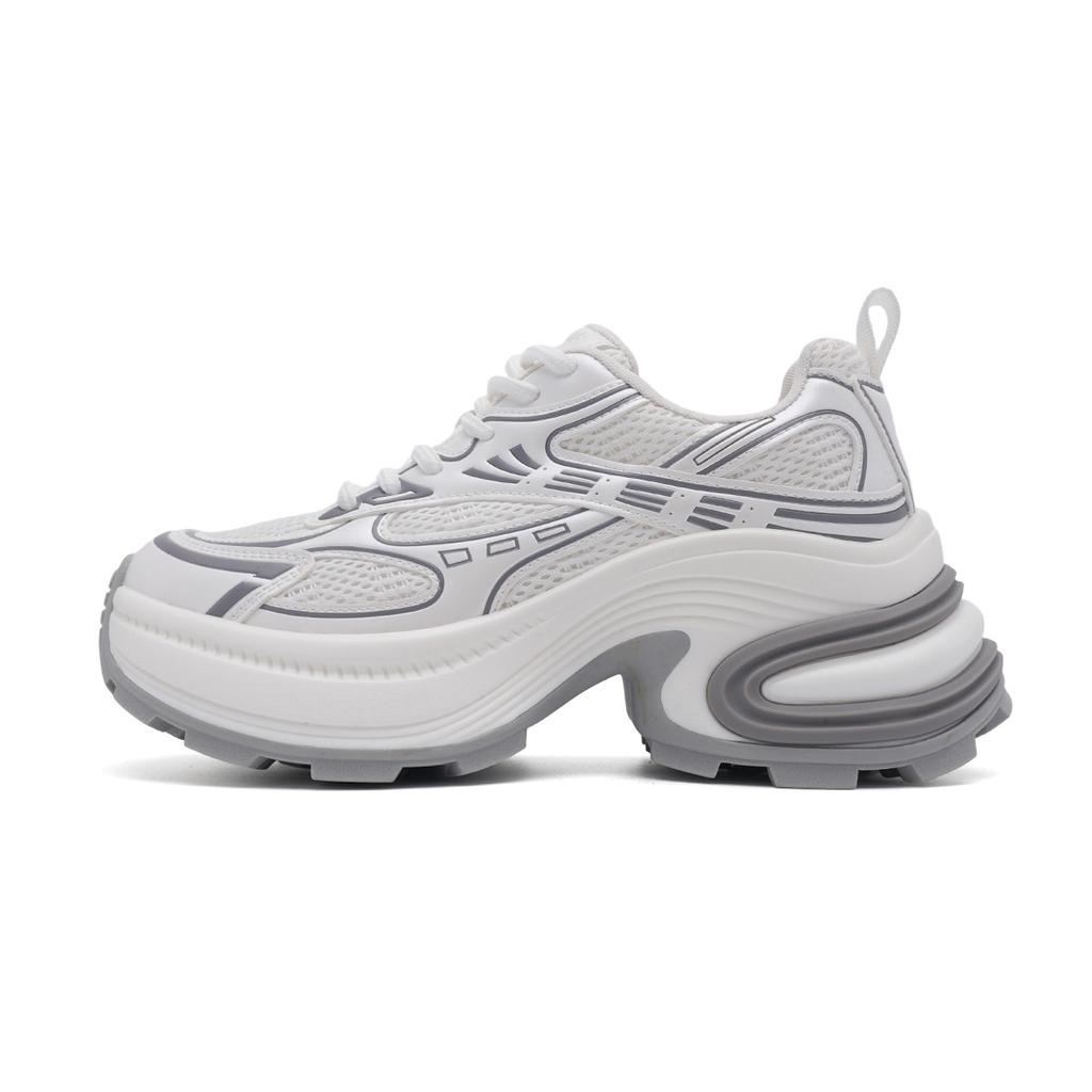 College Style Age Reducing Dad Shoes: Summer Comfortable and Versatile Mesh Shoes, Thick Soled Women's Casual Shoes