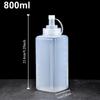 1000ml Large Caliber Squeeze Sauce Bottle Dustproof Condiment Dispenser for Kitchen Salad Olive Oil Seasoning Gadgets
