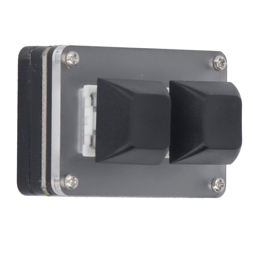 2 Tasten Tastatur Kabelgebunden Mini Smart Programmierbare Kurzbefehlstaste Kopieren Einfügen Ausschneiden USB Tastenfeld mit RGB Hintergrundbeleuchtung