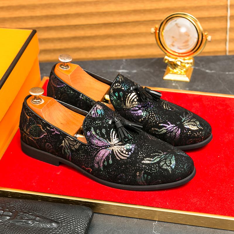 Men's Fashion Party Shoes British Pointed-toe Shiny Leather Mens Lace-Up Dress Business Office Shoes Men Wedding Oxfords Flats