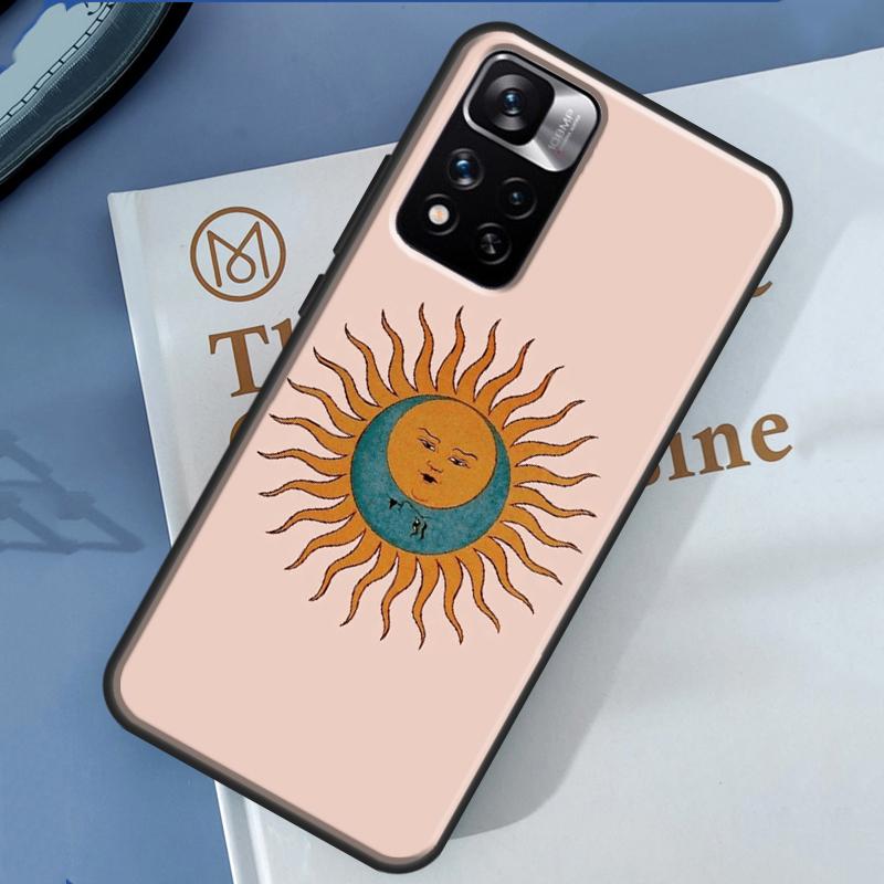 Sun Moon Case For Xiaomi Redmi Note 13 12 11 9 10 14 Pro 9S 10S 11S 12S Redmi 14C 10C 12C 13C Cover